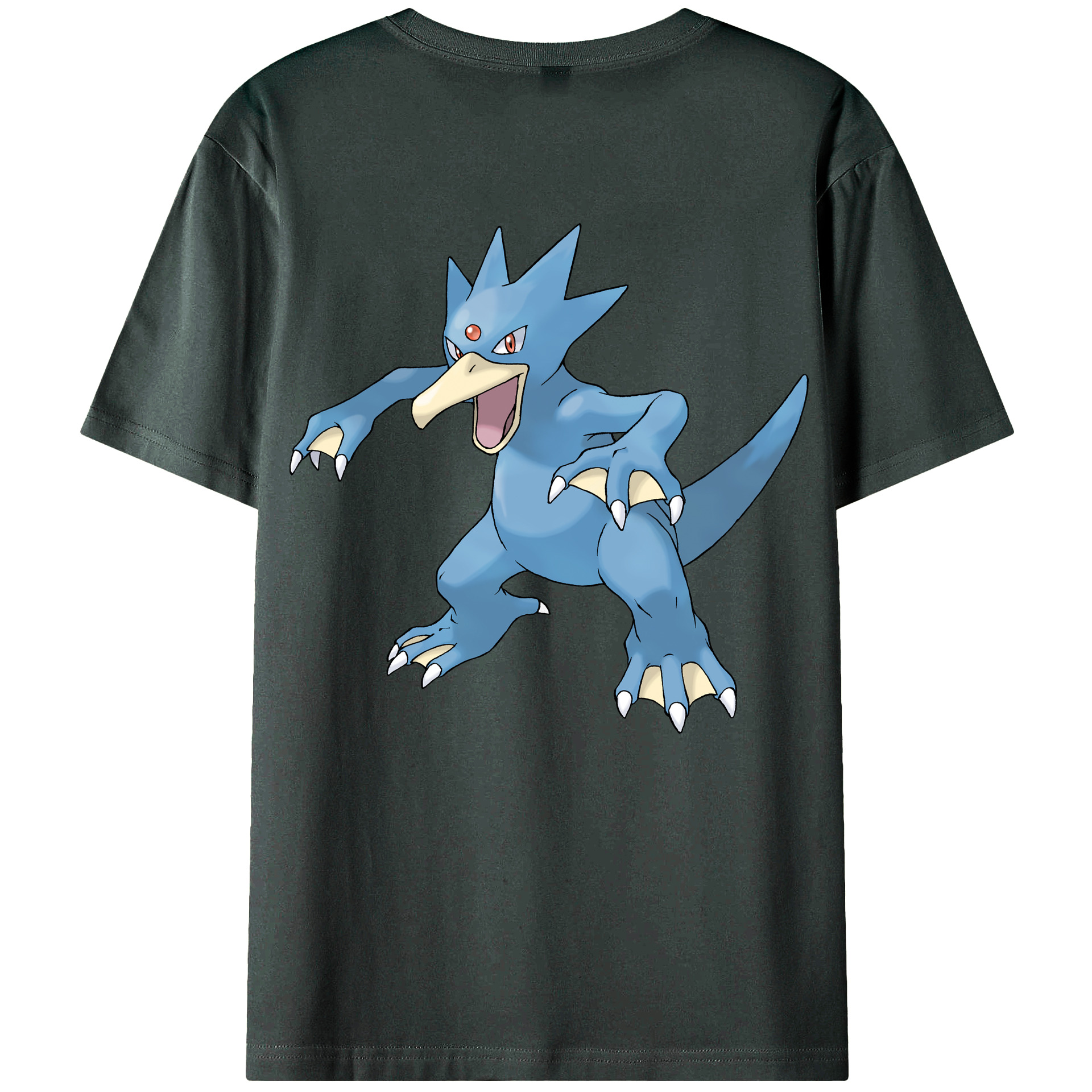 （画像用） ポケットモンスター Pokémon 綿100％ メンズ半袖Tシャツ（バックプリント） 通気性